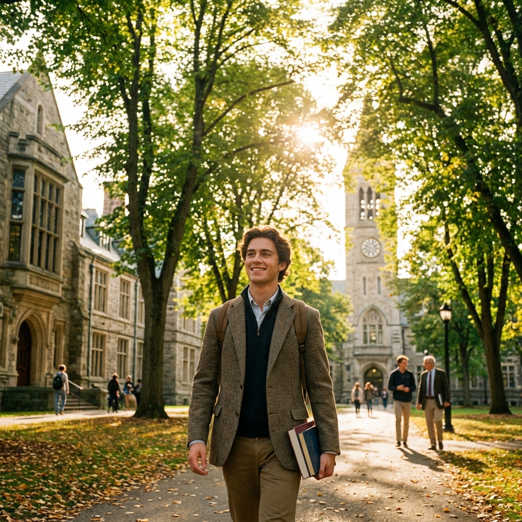 Beautiful university campus